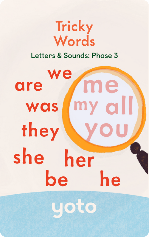 Phonics: Letters and Sounds: Phase 3